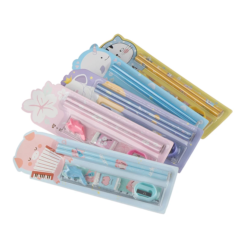 Новинка 6 шт./компл. Симпатичные карандаши с животными из мультфильмов ластиком