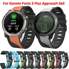Ремешок силиконовый для наручных часов, 22 мм, для Garmin Fenix 5 Plus 6 Pro Forerunner 935 945 touchs60 S62 EasyFit, смарт-браслет Correa