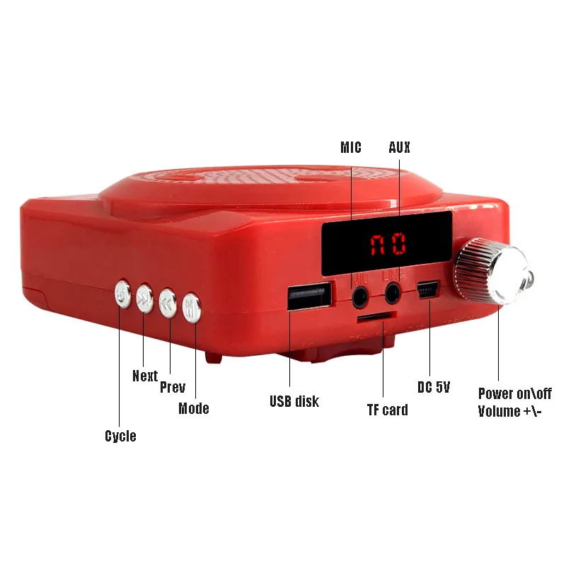 Портативный Bluetooth-динамик беспроводной FM-радиоприемник USB TF-плеер функция AUX от