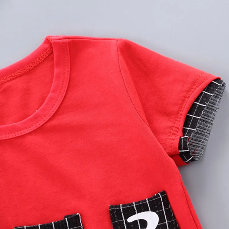 DIIMUU одежда для маленьких мальчиков и девочек летняя модная детская хлопковая