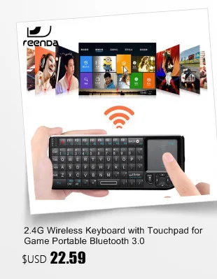 SeenDa 2,4 ГГц Беспроводная клавиатура для Android Smart tv Box ноутбук ПК и Windows компьютер с тачпадом мини клавиатура 3 панели