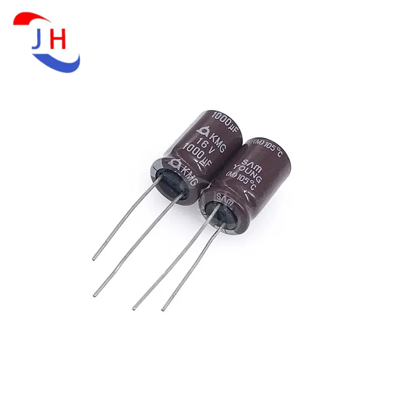 

20PCS Aluminum Electrolytic Capacitor 16v1000uf 10*16 KMG Series 5mm Pitch 16V 1000UF