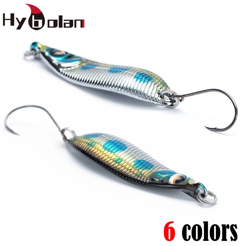 Рыболовная приманка HYBOLAN медная ложка металлическая блесна 2 г/3 5g/5g 6 цветов
