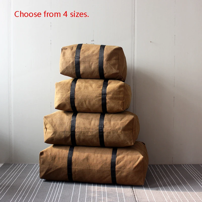 Толстая износостойкая супер Большая вместительная холщовая дорожная сумка для