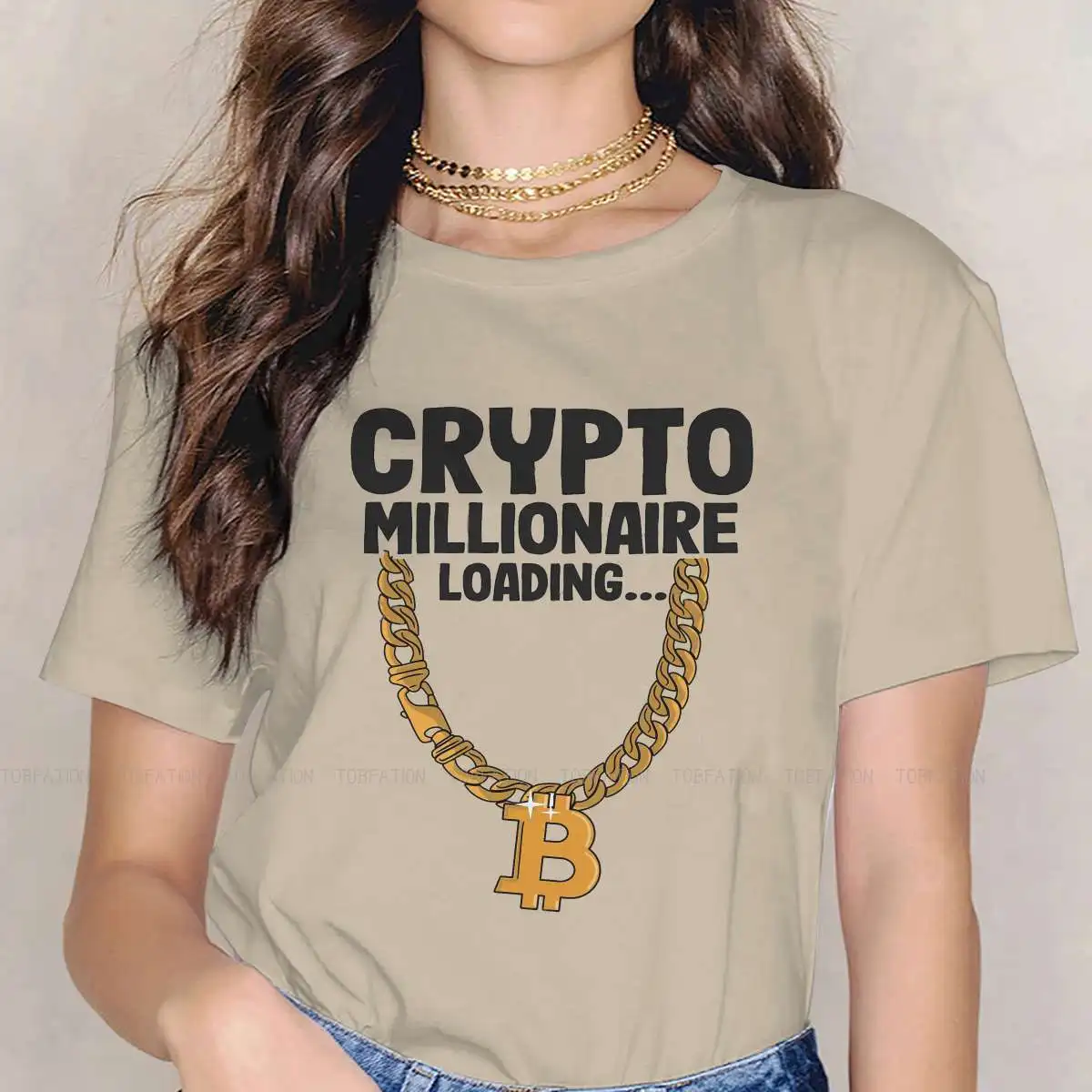 

Биткойн 100% футболки криптовалюты миллионер нагрузка печати Футболка 4XL одежда
