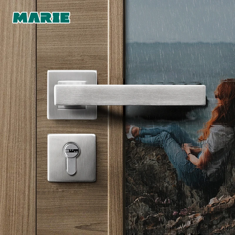 Новая ручка для двери из нержавеющей стали 304 внутренняя квадратная трубка