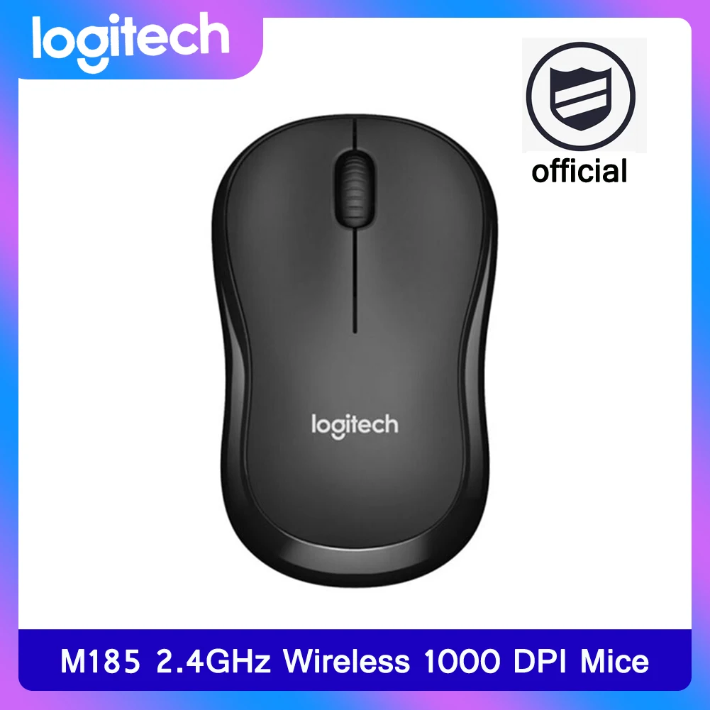 Logitech M185 M546 2 4G беспроводной USB Nano приемник 1000 DPI оптическая компьютерная мышь для