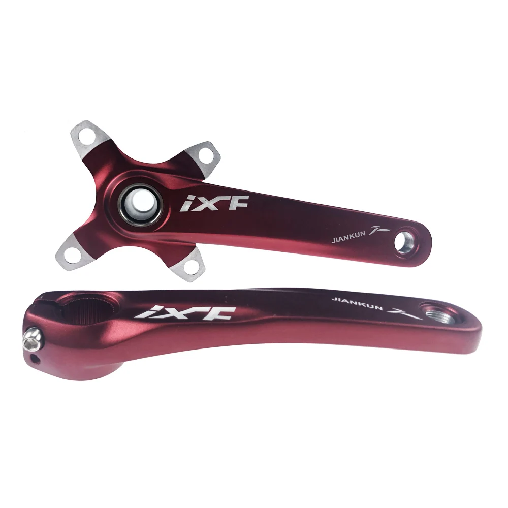 Crank Red JIANKUN IXF шатун MTB 104BCD цепь 170 мм горный велосипед цепь для дорожного велосипеда кольцо цикл кривошипный набор винт Нижний Кронштейн BB - Цвет: Crank Red