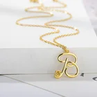 Цепочка с подвеской в виде букв алфавита, из нержавеющей стали