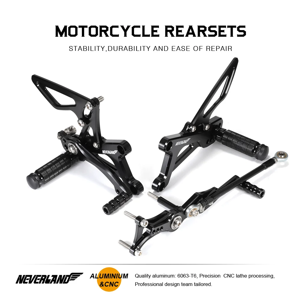 Для Triumph DAYTONA 675 Street Triple 2006-2012 CNC Регулируемые задние комплекты Rearset подножка подножки D49
