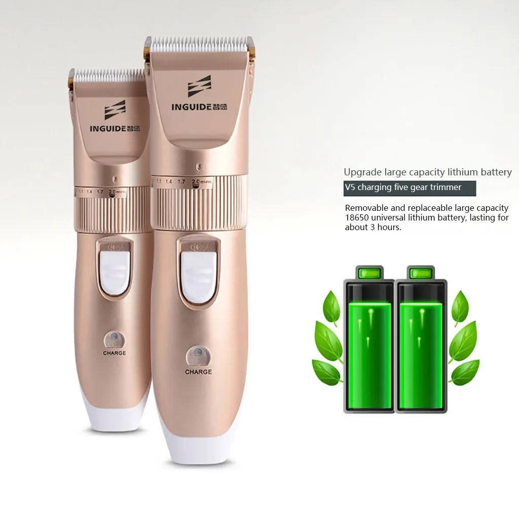 Электрическая машинка для стрижки волос перезаряжаемая с низким уровнем шума