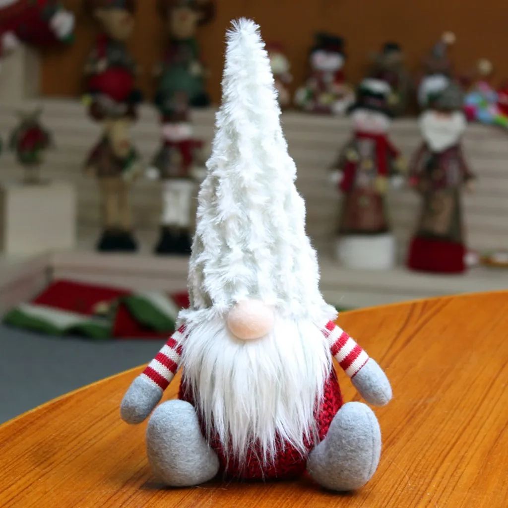 Handmade Swedish Stuffed Toy Santa Doll Gnome Scandinavian Tomte Nordic Dwarf Elf Home Ornaments Christmas Navidad #4 | Дом и сад