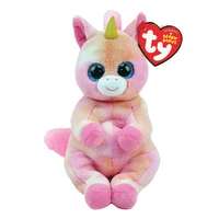 15cm ty beanie busch kawaii pink unicorn skylar soft baby plush toy holiday memorial kids toy boy girls birthday gift