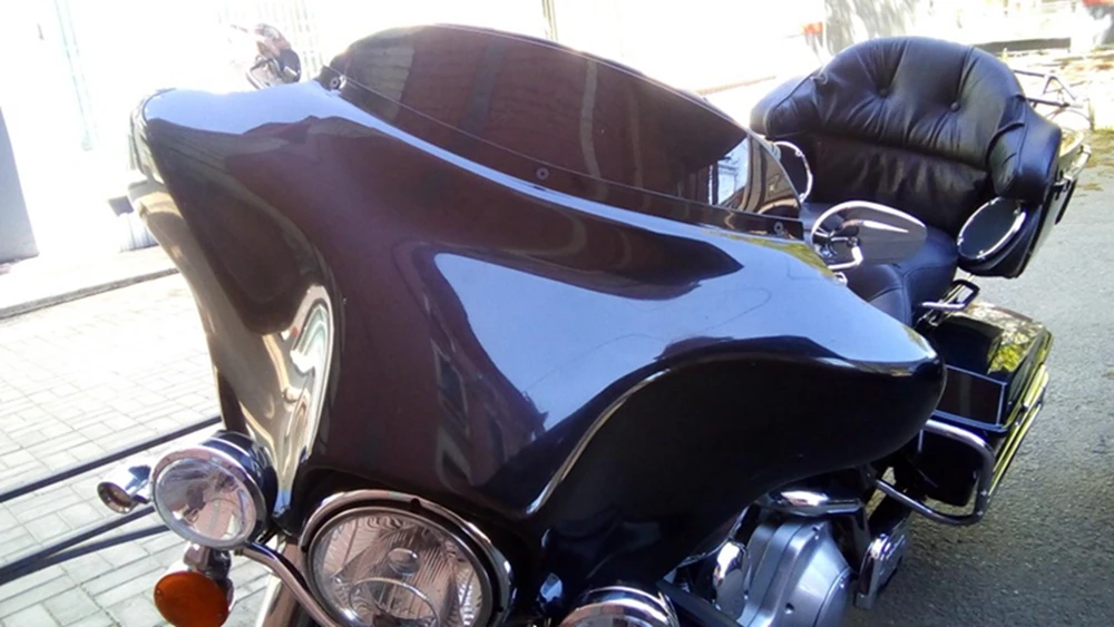 Motorcycle 5&quot7&quot12.5 Black/Smoke/Clear Windshield Fairing Windscreen For Harley Electra Street Glide FLHX Touring 1996-2013 |