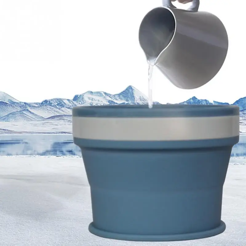 Силиконовая герметичная Портативная Складная чашка для чая дома путешествий