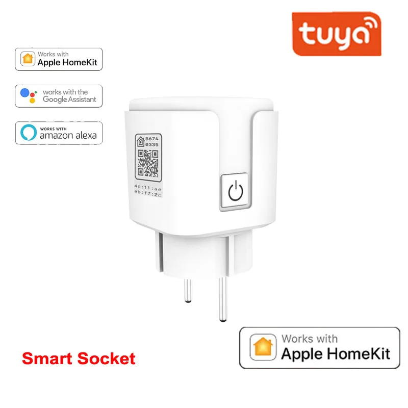 

Smart WIFI Socket Voice Remote Control Alexa Smart Plug 16A Alexa Smart Plug 16A HomeKit App Smart Socket Smart Home EU
