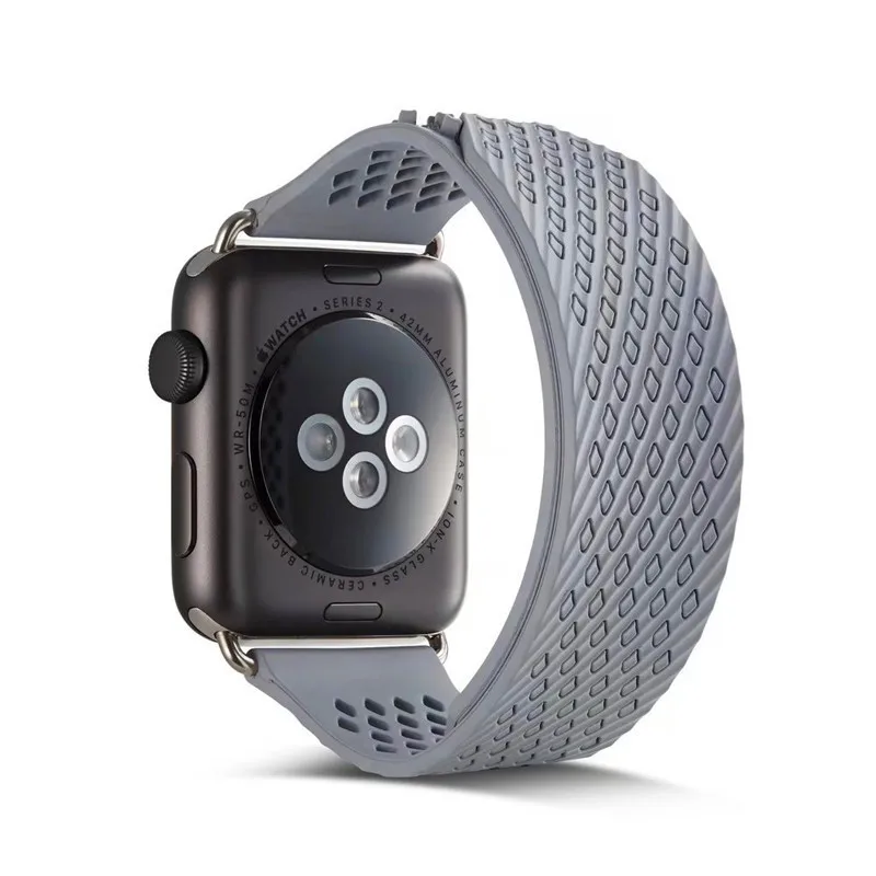 С застежкой и пряжкой Бесплатная петля ремешок для наручных часов Apple Watch 38/42 мм