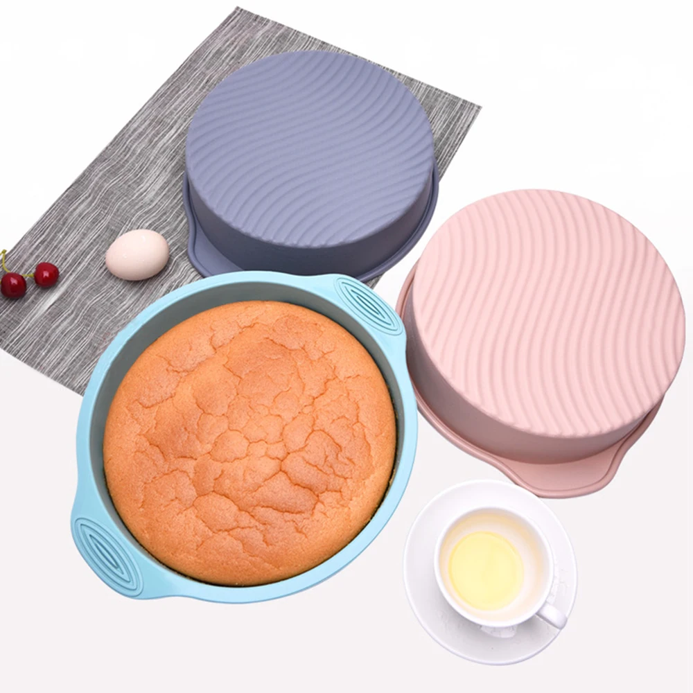 Силиконовая форма для выпечки тортов набор Круглый квадратный тостер хлеб