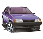 12*17,7 см ВАЗ 2115 автомобильные стикеры ПВХ цветные наклейки аксессуары для мотоциклов наклейки