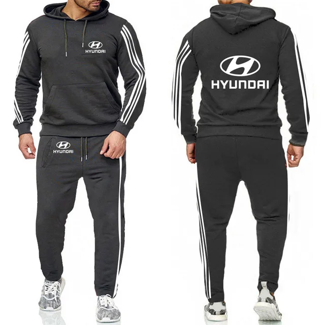 Толстовки мужские с логотипом автомобиля Hyundai повседневный модный костюм