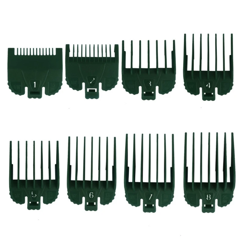 

8x Universal Hair Clipper Limit Combs Guide Trimmer Guards Attachment 1.5mm-25mm,1/16" 1/8" 3/16" 1/4" 3/8" 1/2" 3/4" 1"