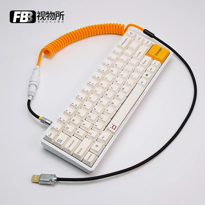 FBB Cables Virtual Warfare F96 Customized Mechanical Keyboard Cable Manual DIY Data Cable GMK Theme Type C Multi-plug Cable