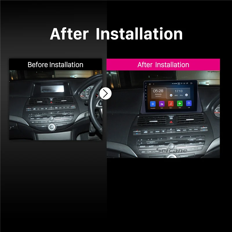 Seicane ПЗУ 64 Гб 10 1 дюймов Android 0 IPS 8 ядерный GPS навигатор радио для 2008 2013 Honda Accord