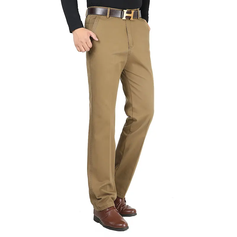 Брюки мужские прямые хлопковые 7 цветов цвета хаки |