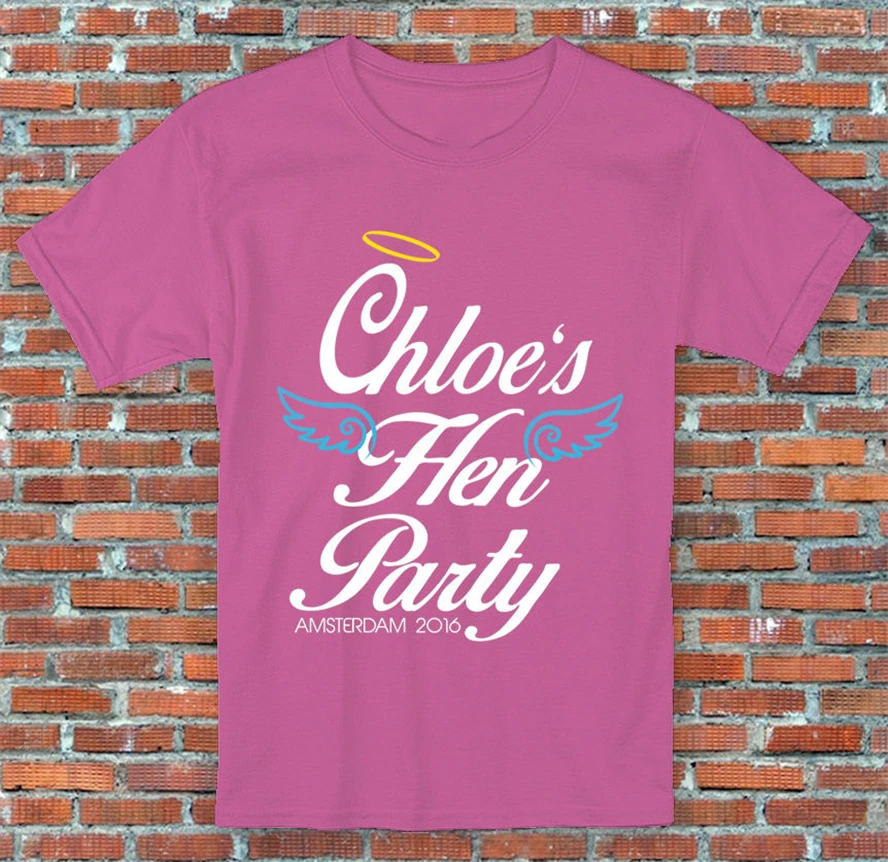 Девичьи вечерние футболки с изображением ангела персонального текста забавная