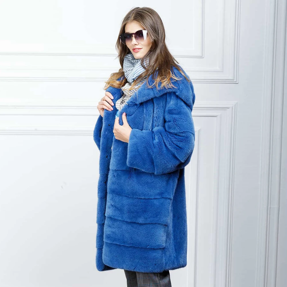 2022 модные длинные шубы из натурального меха норки для женщин зимняя модная шуба с