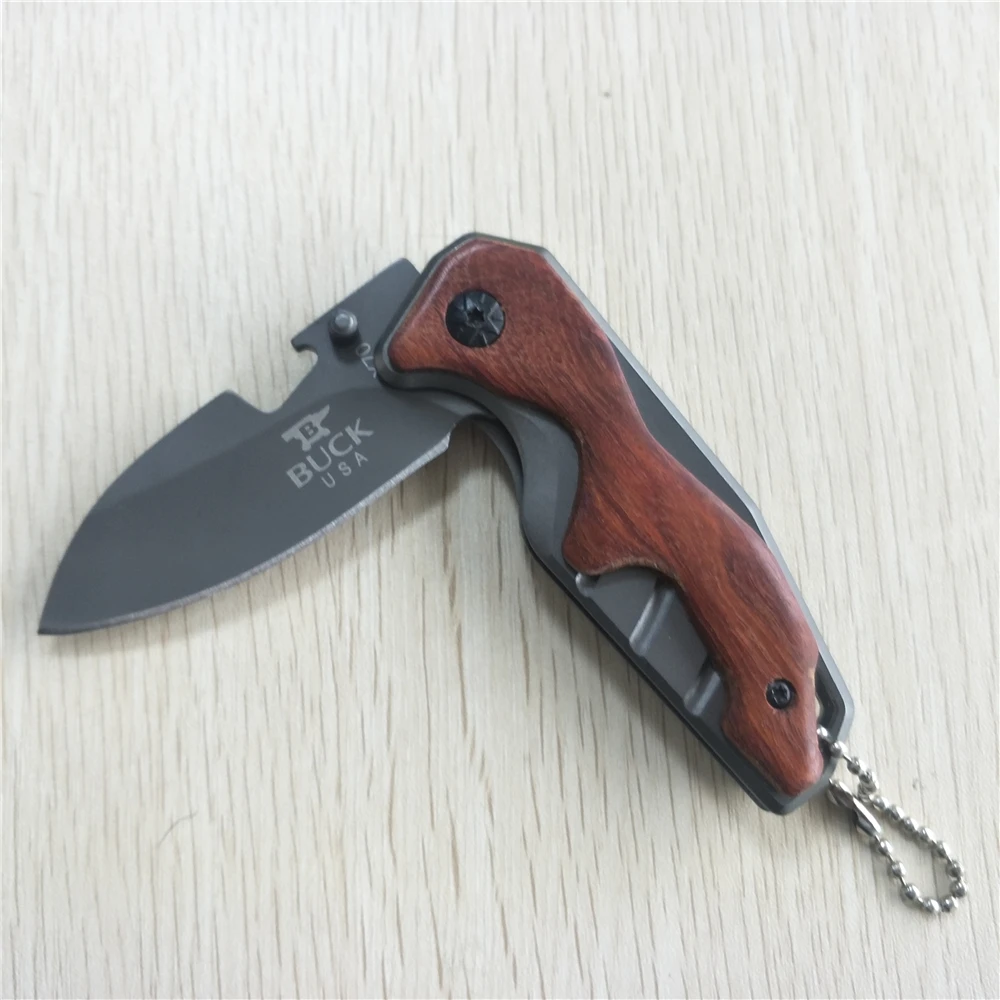 Тактический 55HRC Твердость 3CR13MOV лезвие сталь + куриное крыло с деревянной ручкой