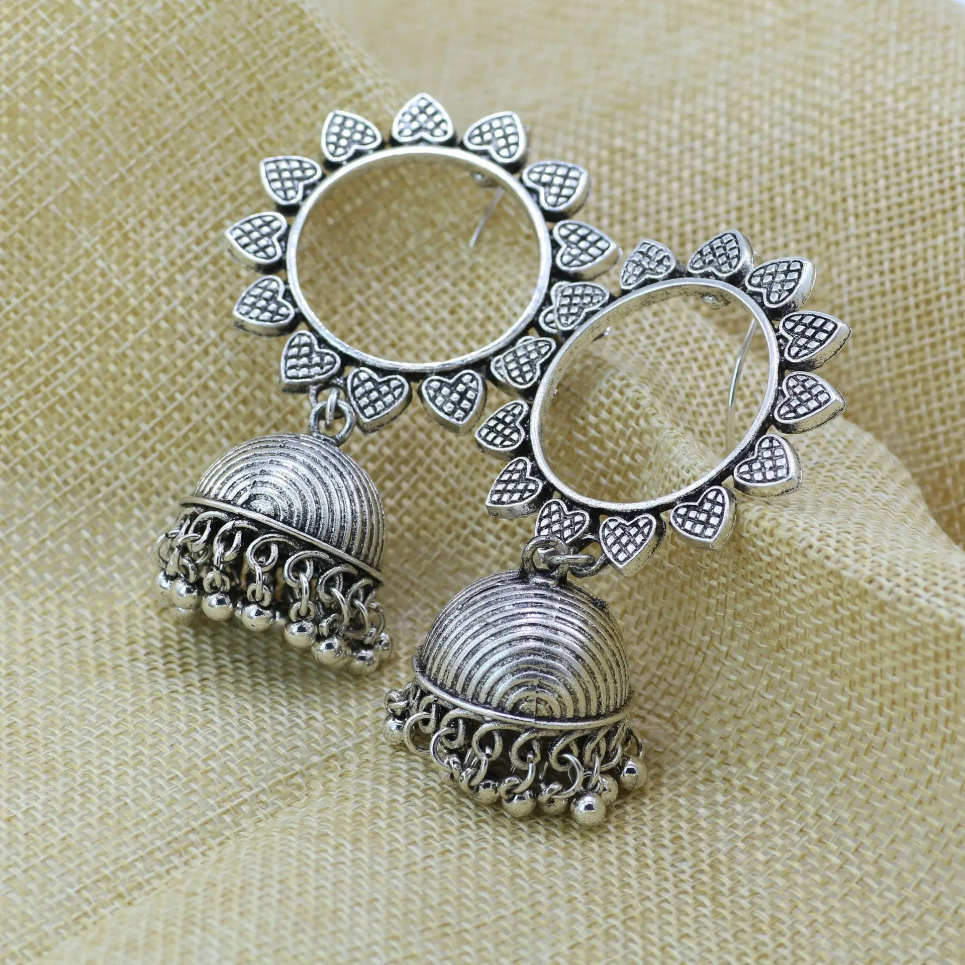 Женские Висячие серьги Gypsy винтажные золотистые металлические в виде подсолнуха