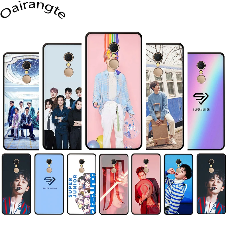 Супер младший Корейский Kpop Мягкий силиконовый чехол для телефона Redmi 4A 4X 5 6 5A 6A 7 Go