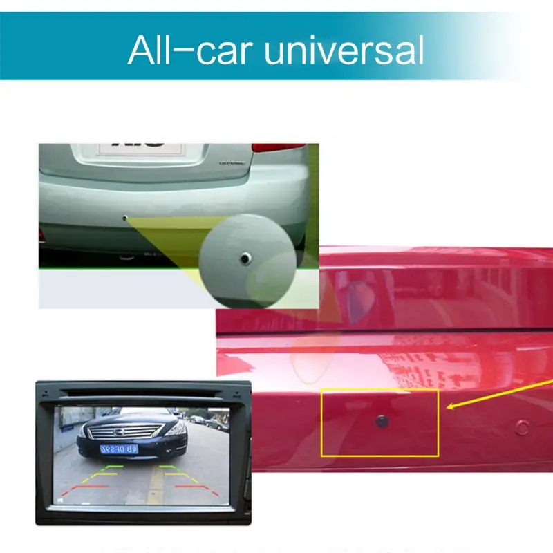 1Set 720P Universal Waterproof Car Rear View Camera Vehicle Parking Monitor 120-170 Wide Angle HD Back Cams | Безопасность и