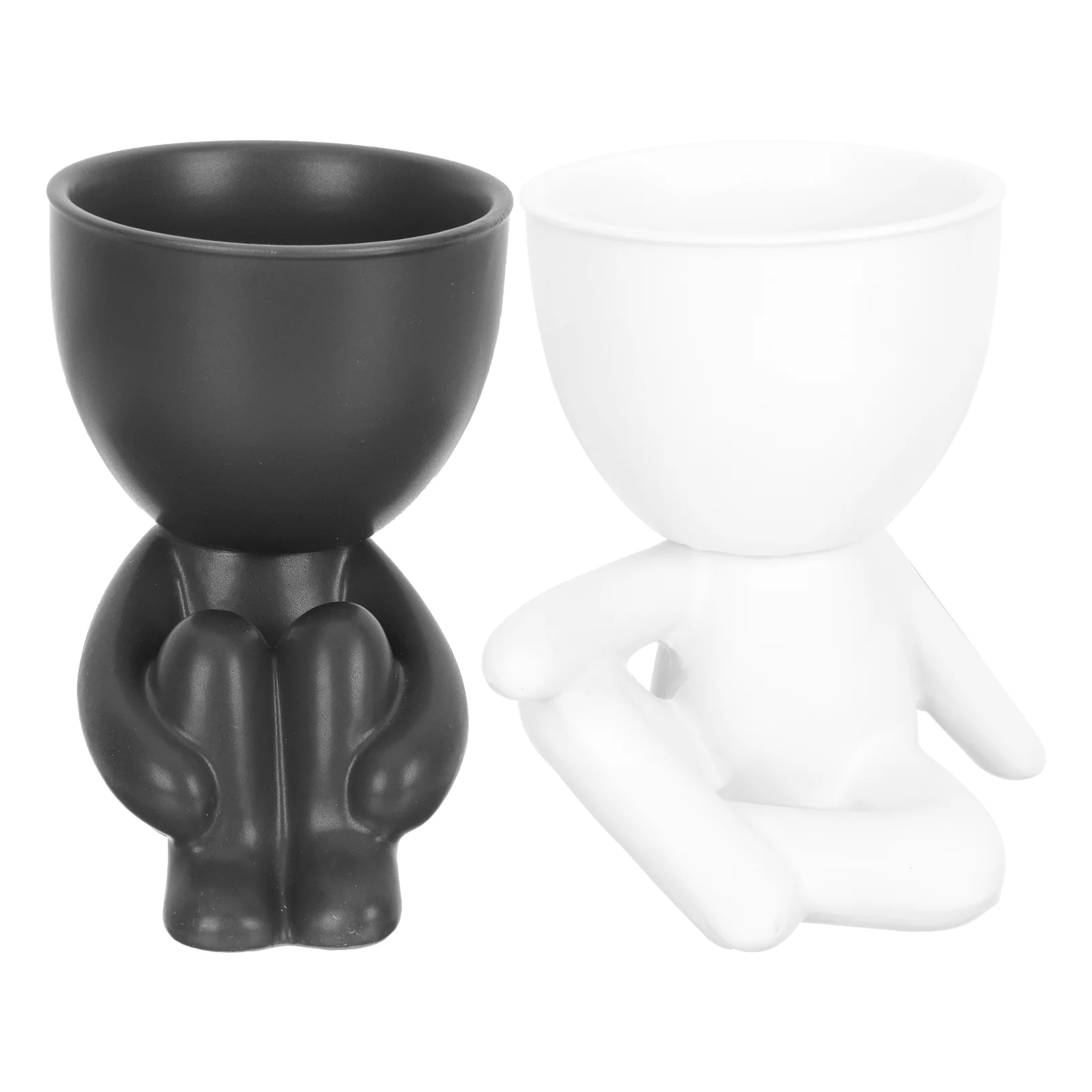 

Керамический цветочный горшок, 2 шт., горшок для суккулентов, декоративный цветочный горшок, украшение