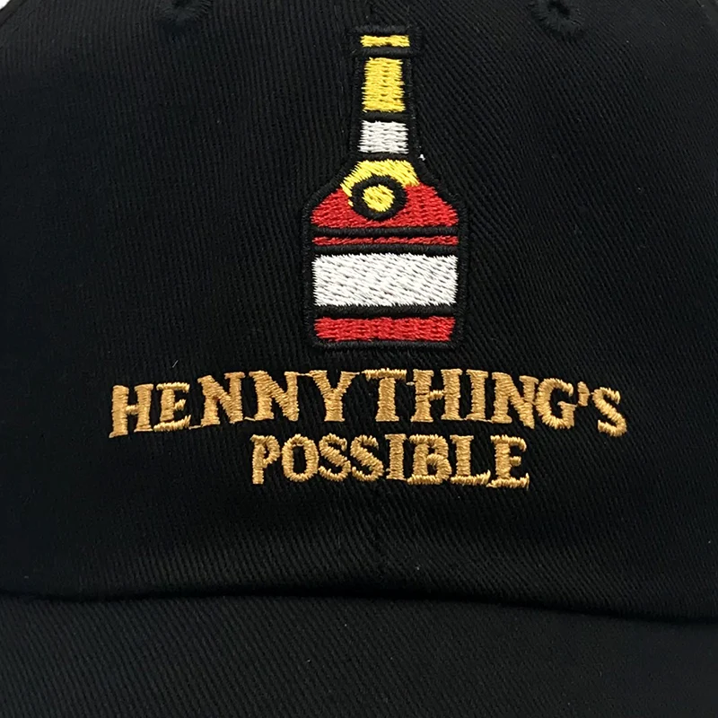 Новая винная бутылка Henny шляпа для папы вышитая изогнутая регулируемая бейсболка