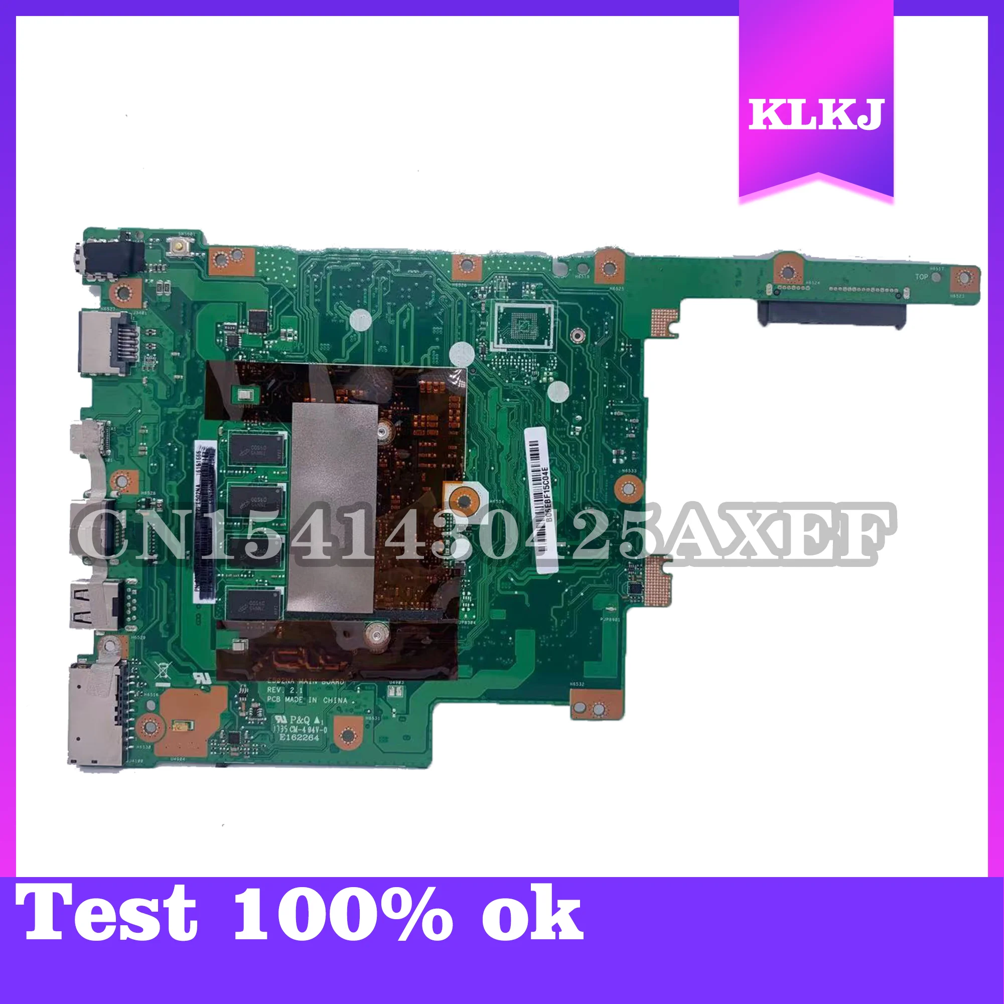 dinzi new e402sa e502sa motherboard 8gb ram n3710 for asus e402 e402s e502 e502s notebook computer motherboard 100 test free global shipping