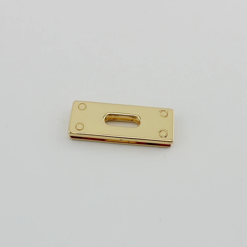 50pcs 44X16mm Gold Silver Tone squared grommet for purse bags straps bracelet belt connect metal alloy eyelets with screws | Багаж и сумки