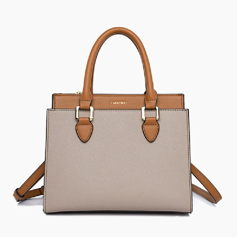 

Ladies Handbag New Large Capacity Single Shoulder Handbag Fashion Contracted Cross-body Bag Casual Contrast Color Handbag