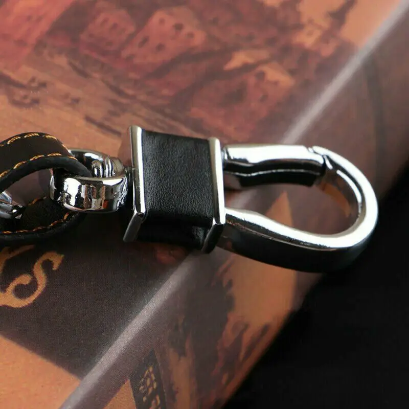 

New Arrival 1pc Leather Car Key Holder Remote Cover Case Fob Keychain For Renault Kadjar-16