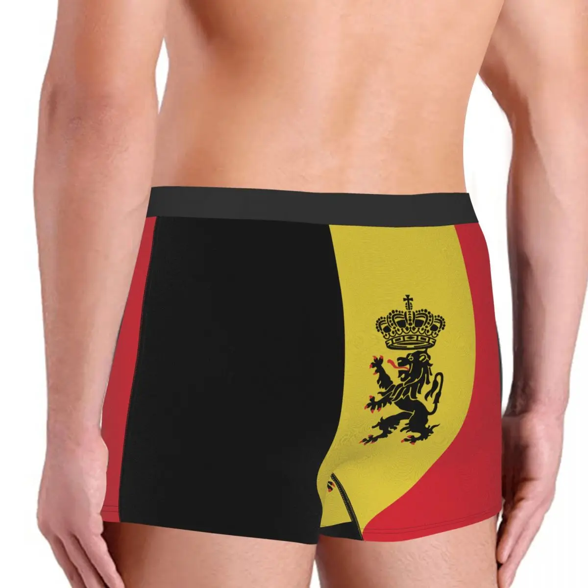 Government Ensign Of Belgium Men's Boxer Briefs Belgian Humor Graphic Men's boxer leggings