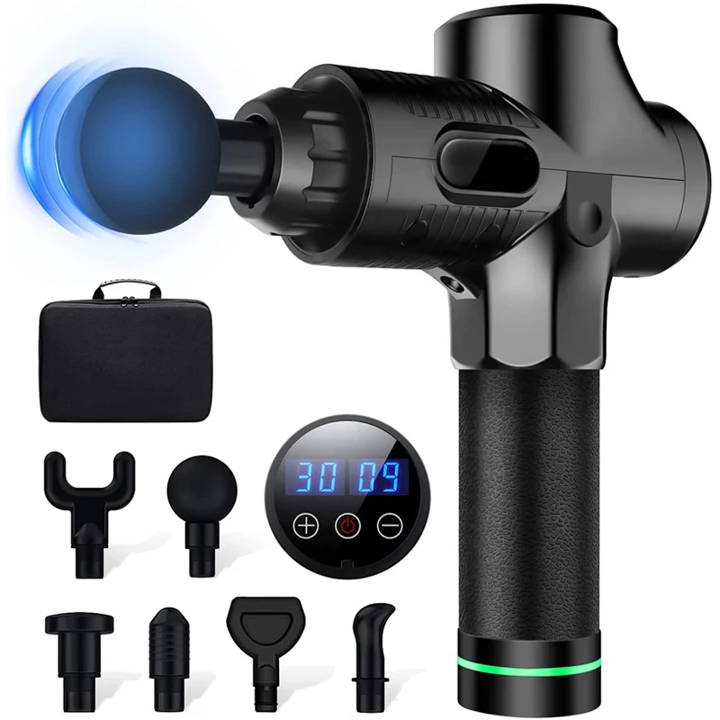 

Deep Tissue Massager Percussion Massage Gun Deep Tissue Fascia Gun Handheld Body Massager Neck Back Relaxation For Pain Relief