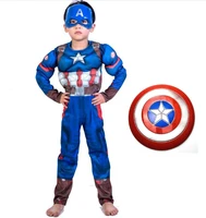avenger boy superhero kids muscle captain america costume child cosplay super hero halloween costumes for kids boys girls
