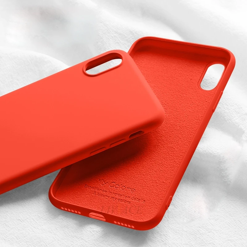 Жидкий силиконовый чехол для oppo Рено z 10x зум realme x lite 3 pro k3 r19 k1 r9 r9s r11 r11s плюс r15x r17 r15 f5 f9 a3s a5 a3 a7 - Цвет: red