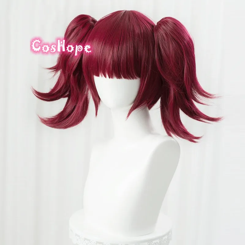 Женский парик с двойным хвостом Mey Rin черный из термостойкого синтетического