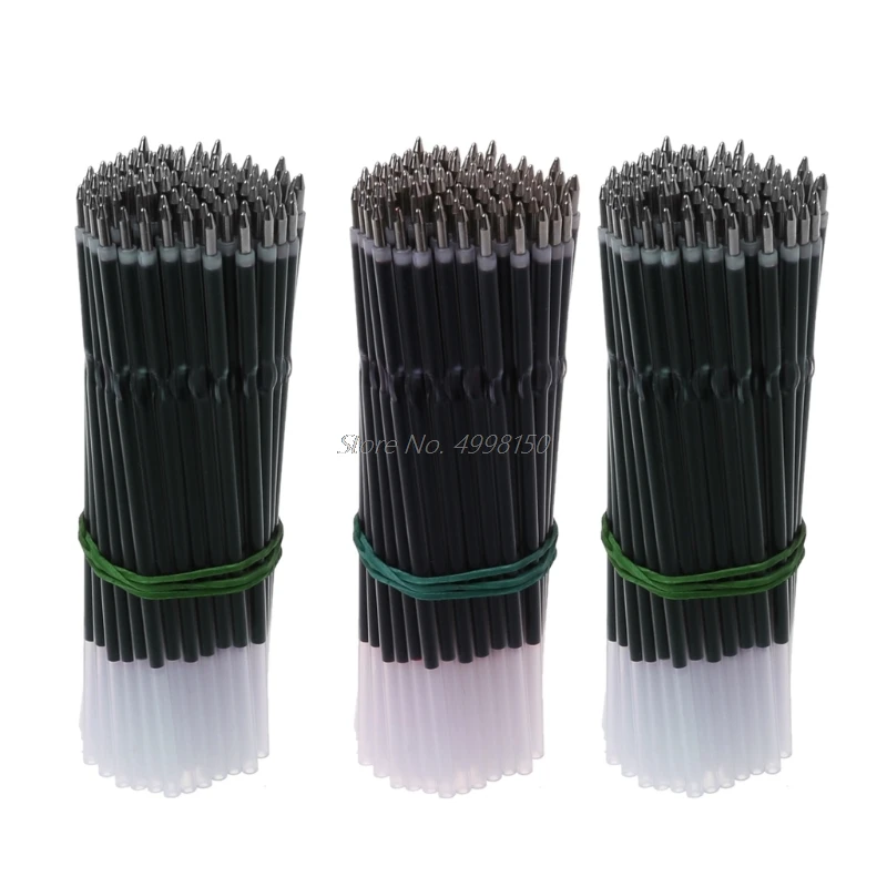 

100Pcs 0.7mm Ballpoint Pen Refill Black Blue Red Stationery School Office Wrinting Pen Supply Dropship