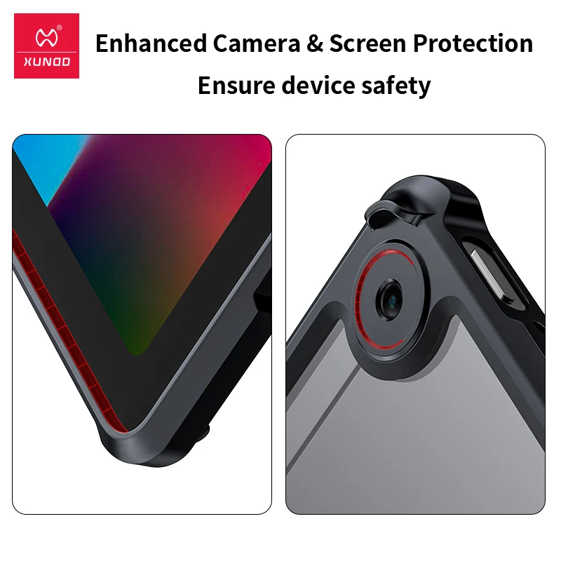 for realme pad case 2021xundd airbags anti drop tablet cover with invisible stand lens full protection case for realme pad free global shipping