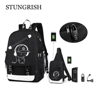 anti theft backpack for boys 15 6 laptop backpack with usb charging port bookbag for school black travel bags large capactiy