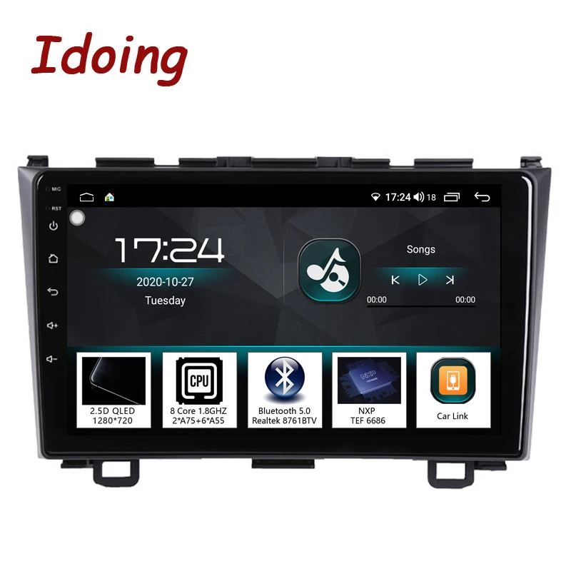 

Idoing 9 "2.5D Автомобильная интеллектуальная система Радио мультимедийный плеер для Honda CRV CR-V 3 RE 2006-2012 навигация GPS Android головное устройство
