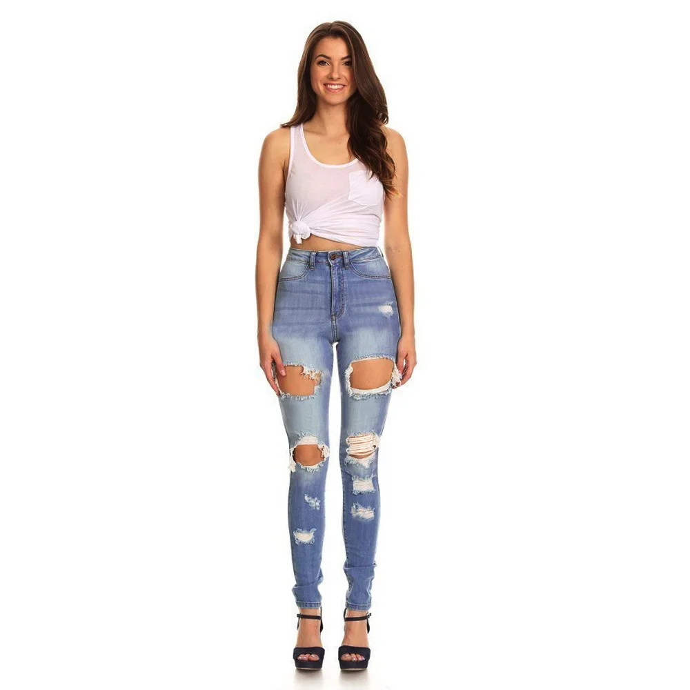 

YP234 jeans sexy women's buttocks ripped jeans trousers women